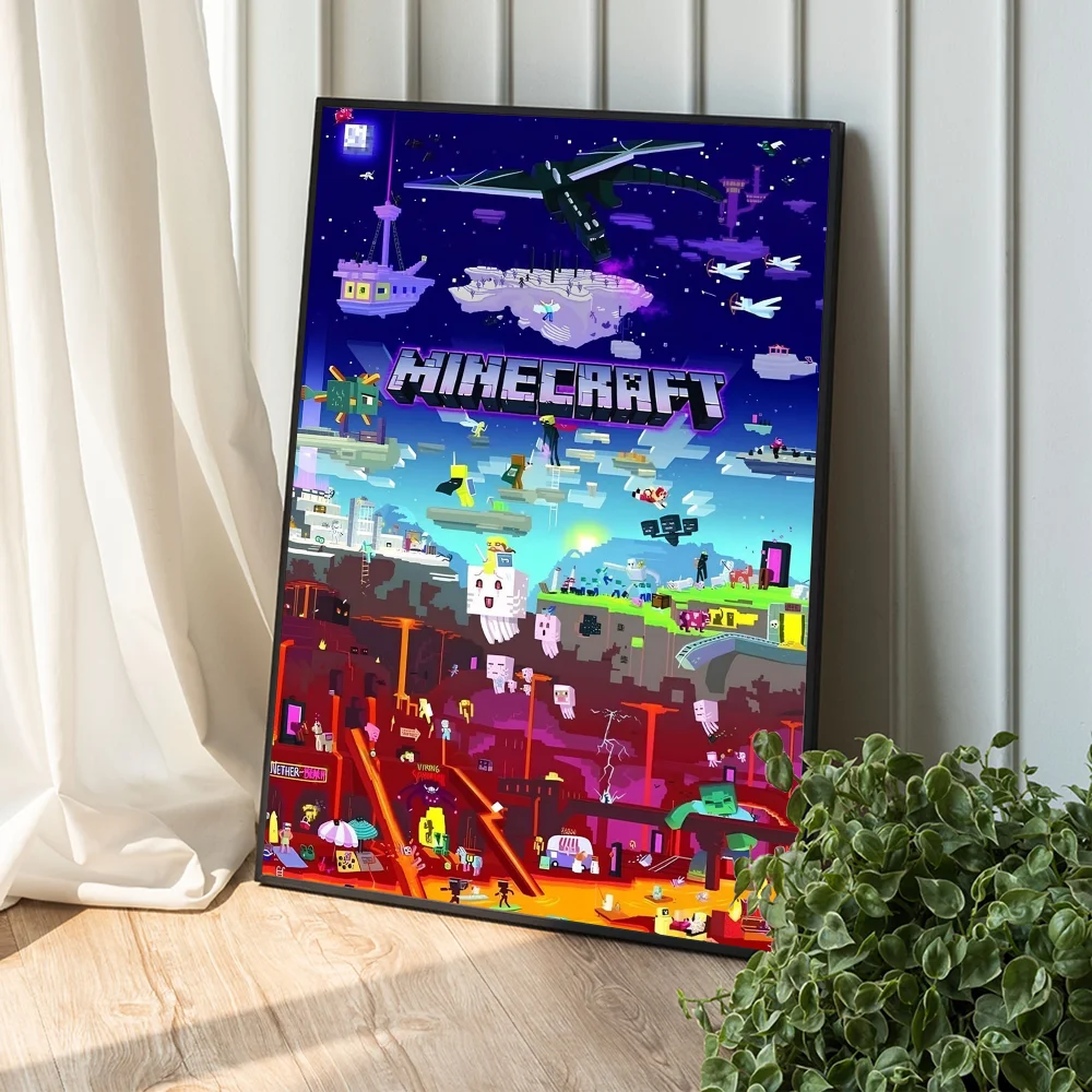DIY Poster Sticker Game Mine-c-crafts Waterproof Paper For Coffee House Bar Home Decor