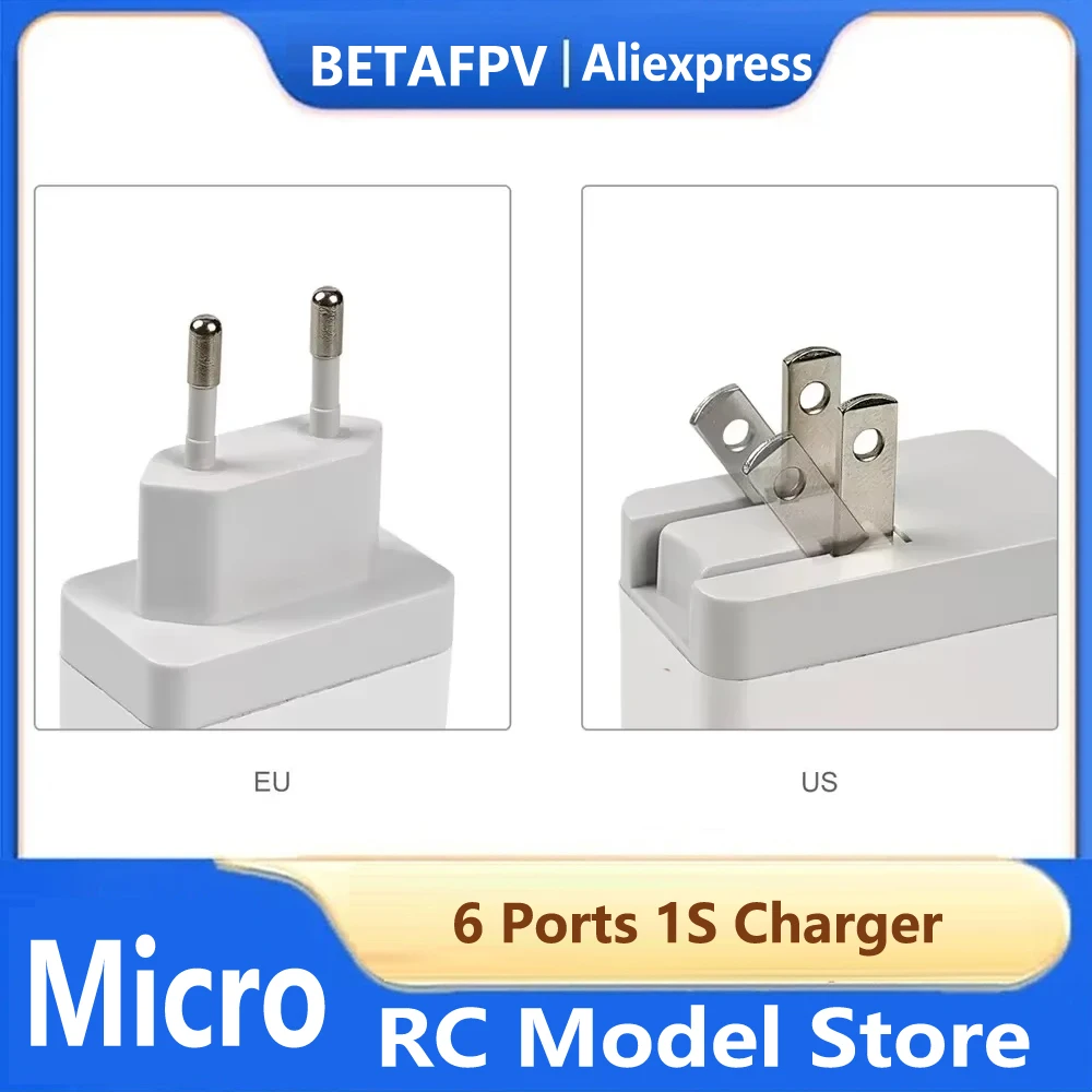 Chargeur Batterie Drone 6 Ports 1S PH2.0/BT2.0 30W Type-C