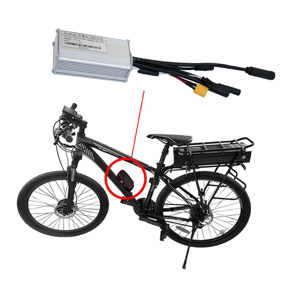 17a E-Bike-Controller 24v36v48v-17a 350w 6 mosfets E-Bike-Kit Sinus-Drei-Modus-Elektrofahrrad-Ersatzteile – Detail 9