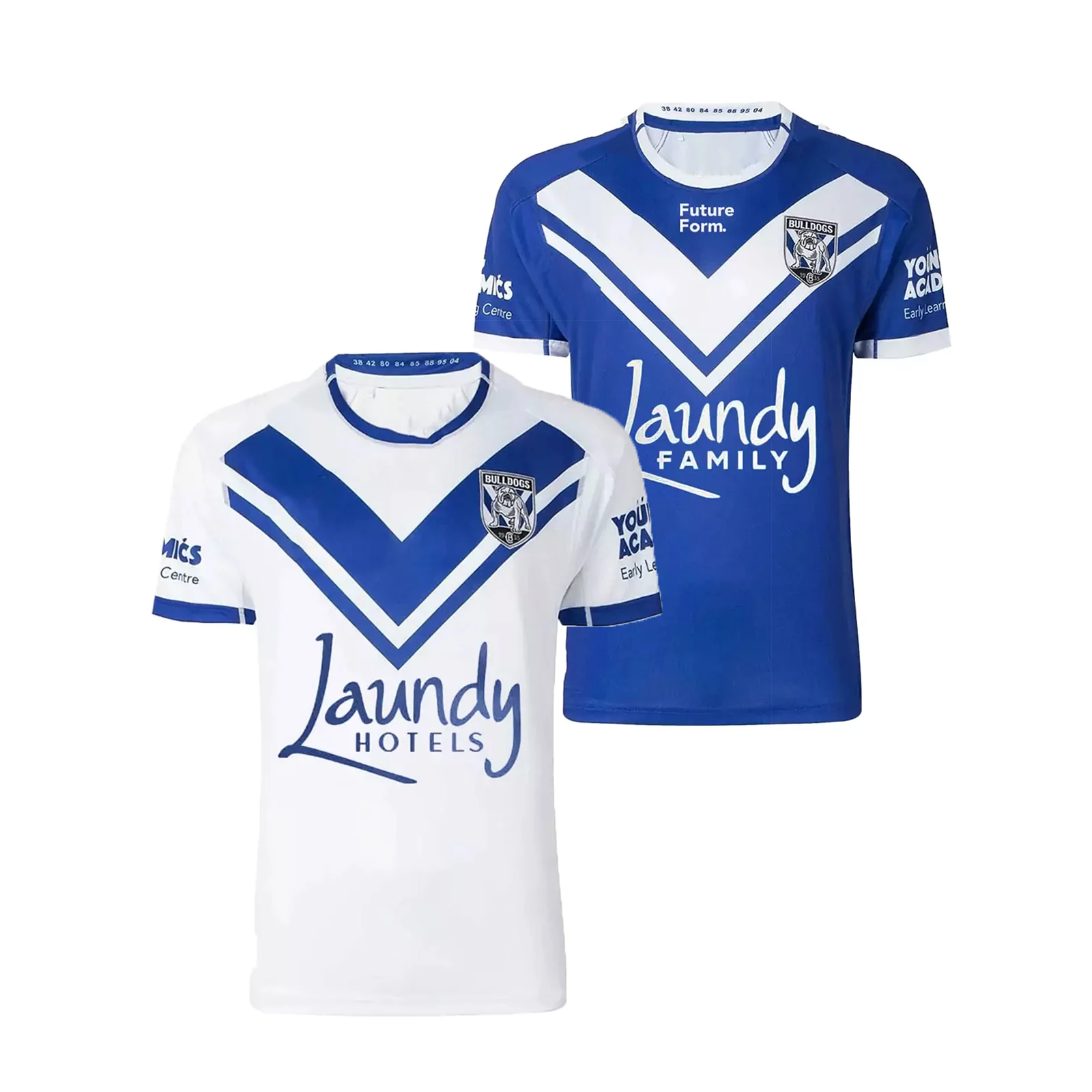 

2024 Bankstown Bulldogs Mens Home/Away Rugby Jersey Shorts Customize