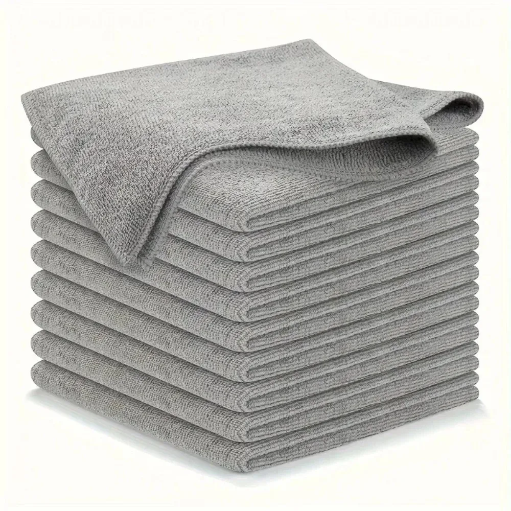 Light gray cleaning cloth set, with highly absorbent, soft and stain-removing fabric 2