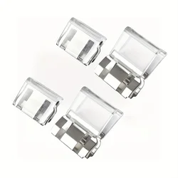 Invisible Non - Slip Pants Hem Clips - Seam - Free Anti - Drag Fixing Device (Transparent 4pcs)