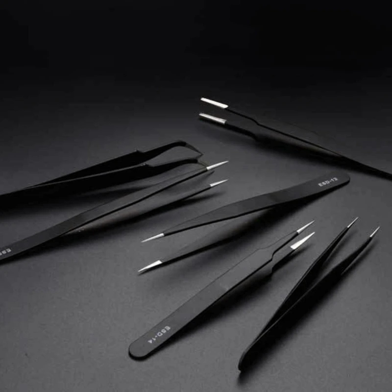 

Набор прецизионных пинцетов ESD Набор пинцетов для рукоделия для электроники и лабораторных работ