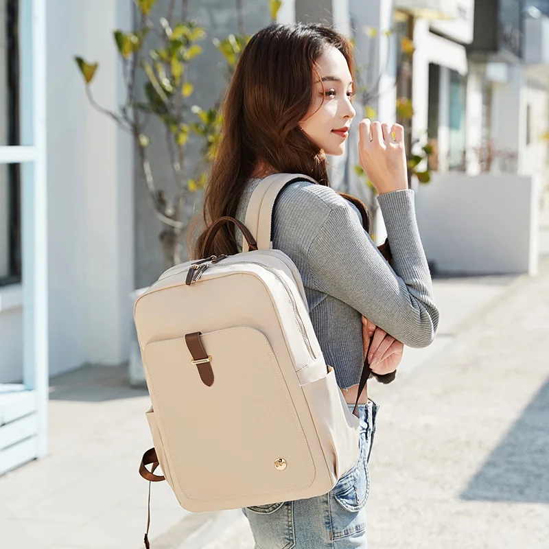 14 15.6inch laptop backpack anti-fall shockproof portable suitable women backpack simple fashion travel backpack 5