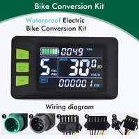 UART2 P3C étanche vélo électrique LCD affichage compteur E Scooter panneau LCD avec USB UART pour pièces de vélo électrique de montagne (5PIN) 3