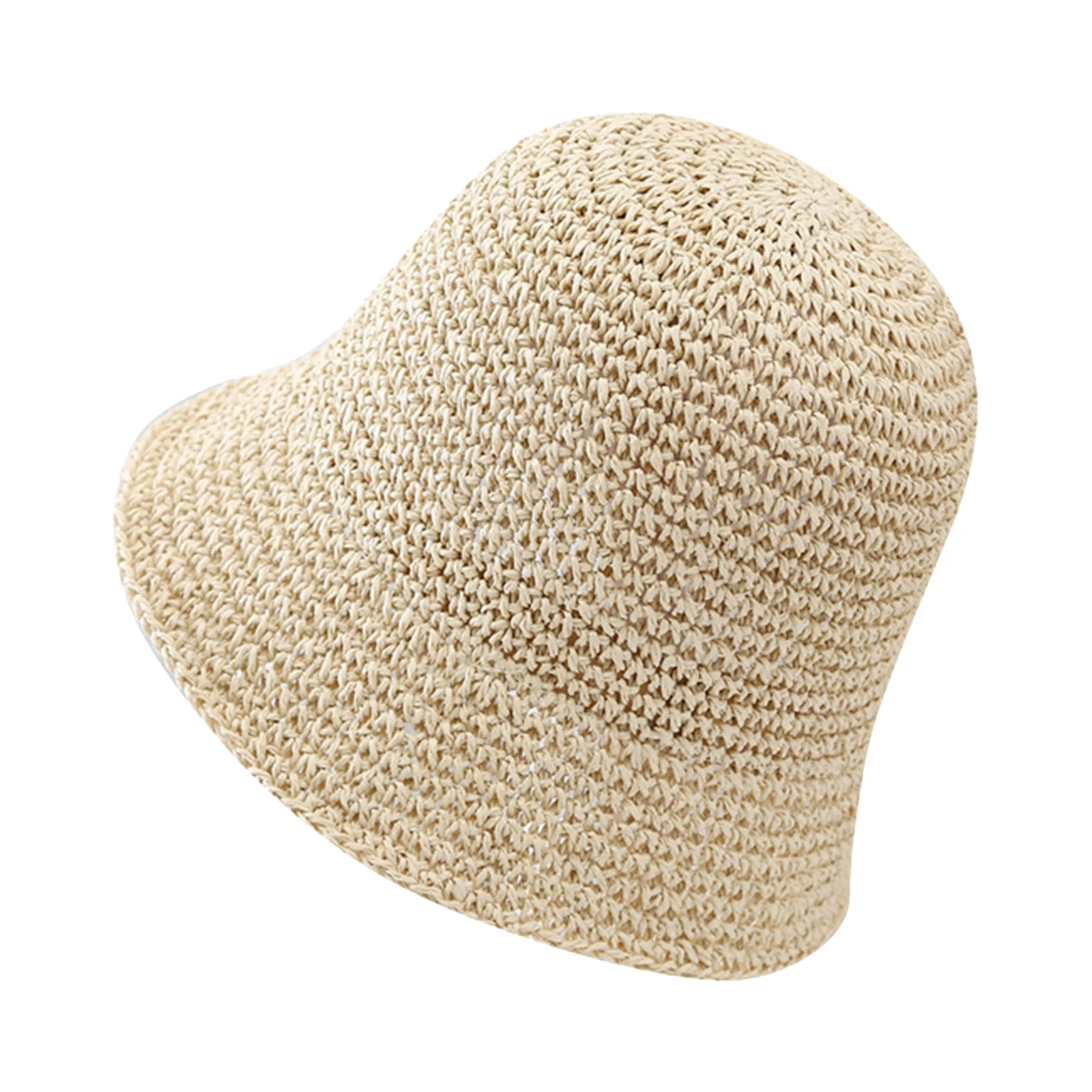 Cappello da sole da donna, cappello di paglia a tesa larga, anti-UV, parasole, adatto per attività all'aperto, cappelli da viaggio e da spiaggia, regalo_voghion.com