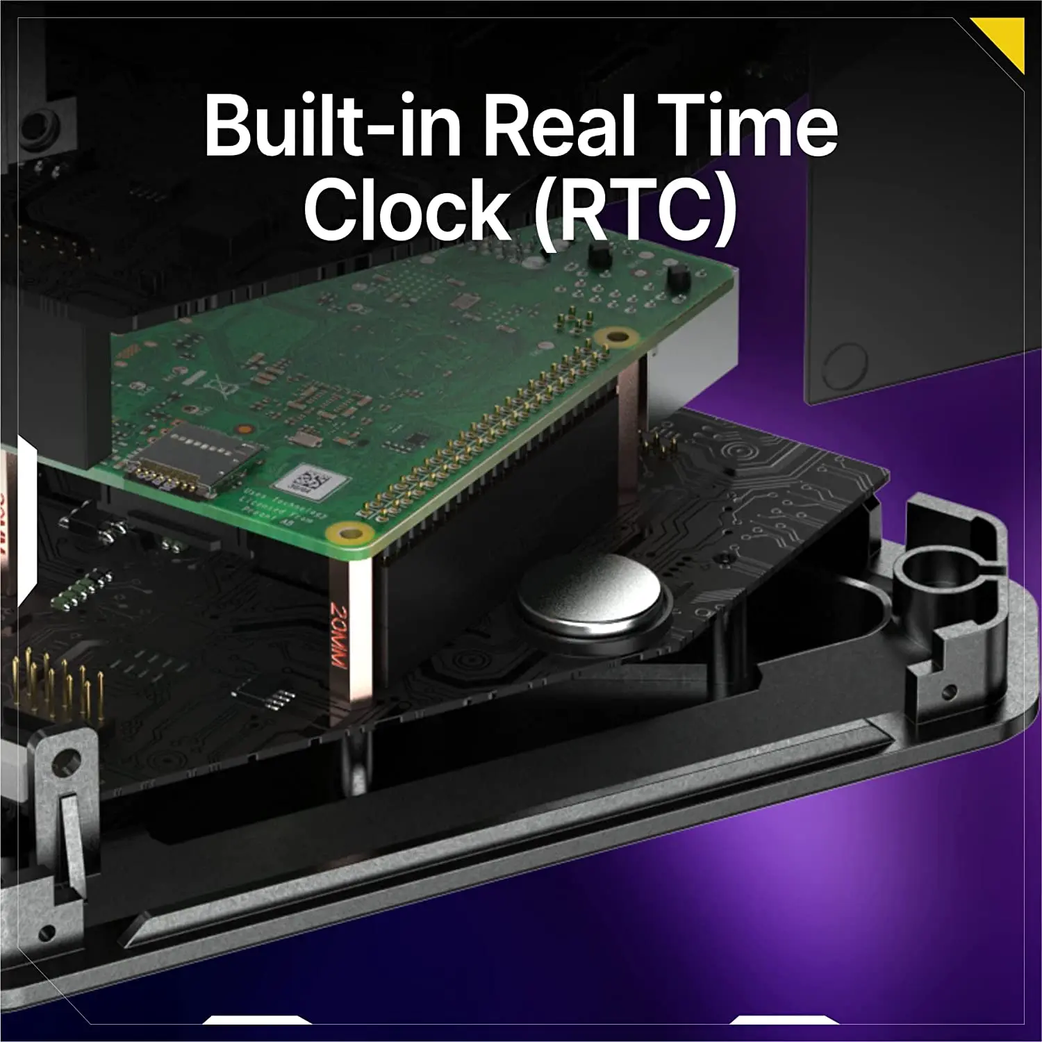 Ƹ EON Pi NAS ̽, 4-BAY SATA HDD SDD Ʈũ  丮, RTC ˷̴ Ŭ, BYO NAS,   4  B