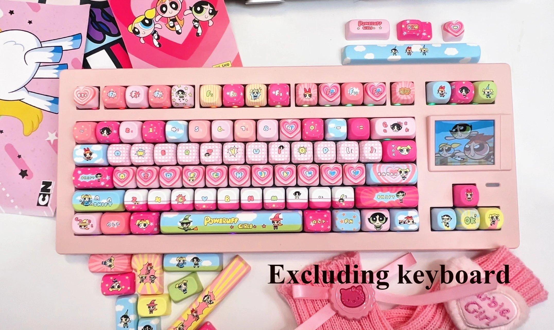 The Powerpuff Girls Season keycaps custom PBT cherry profile