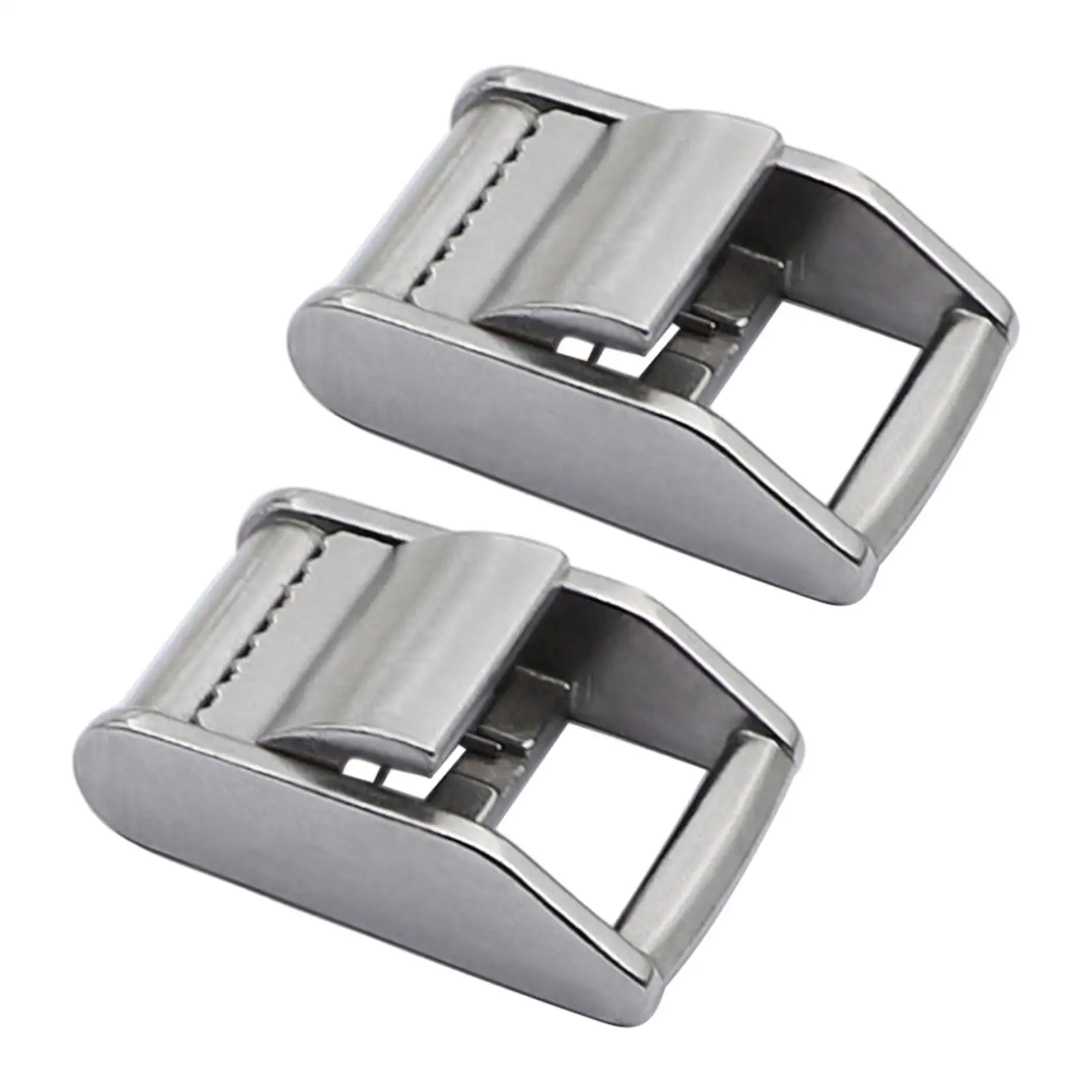 2x Lock Slider Buckles Multipurpose Sturdy Durable 316 Stainless Steel Marine Hardware Metal Buckle Fasteners Heavy Duty