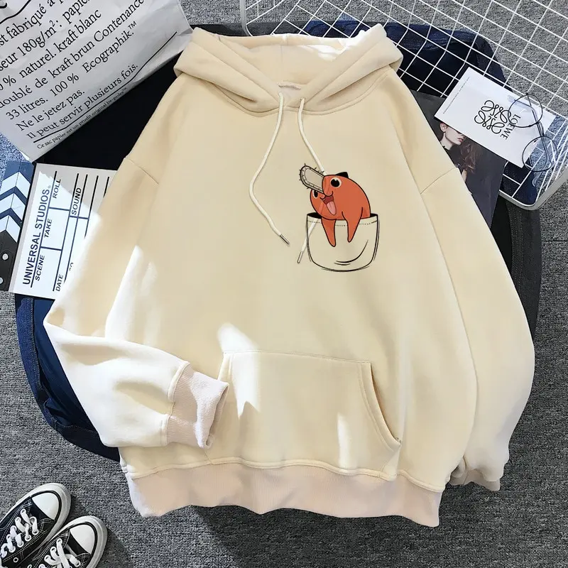 

Chainsaw Man Female Sweatshirt Cardigan Winter Clothes Women Hoodies for Men Women's Sweatshirts Y2k Stitch Sweatshirt With Hood