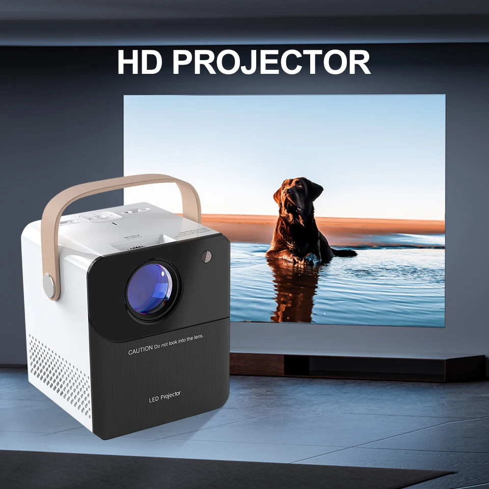 Mini Proiettore Hd Proiettore Da Esterno 480P Proiettore Cinematografico Portatile Compatibile Con Ios/Android/Tv Stick/Hdmi/Ps5
