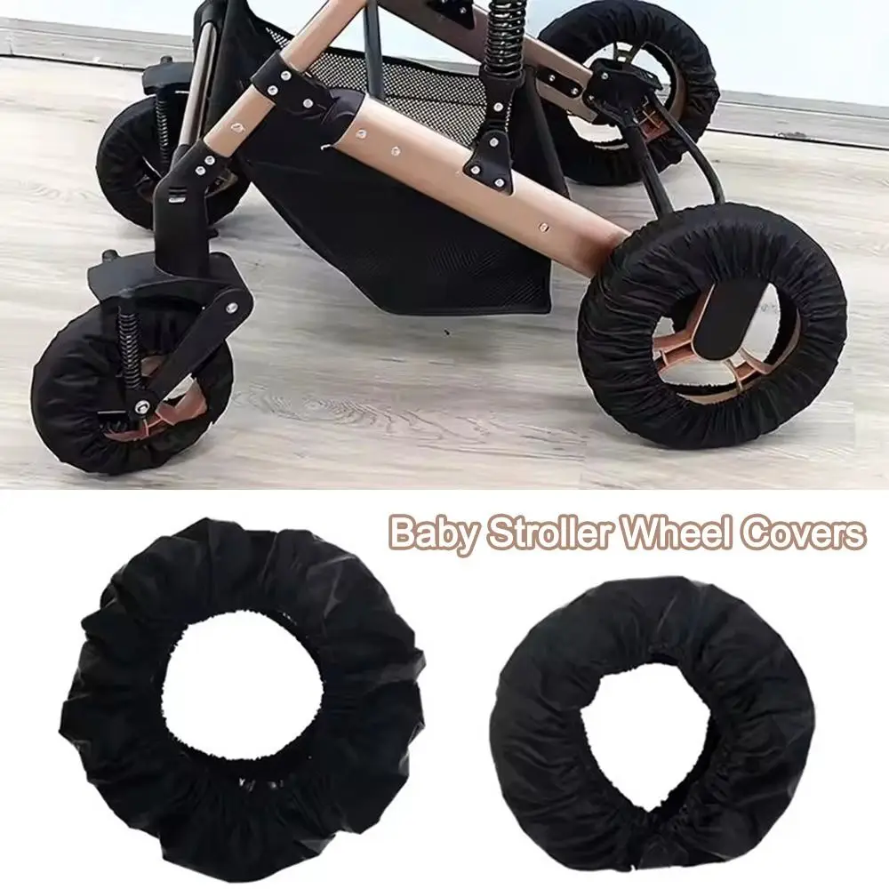 Dustproof Stroller Wheel Covers Anti-Dirty Oxford Cloth Infant Stroller Wheel Sleeve Case Waterproof