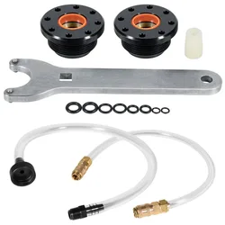 Boat Bleed Kit Filler Kit & HS5157 Front Mount Hydraulic Steering Cylinder Seal Kit For Seastar Compatible with HC54 Series