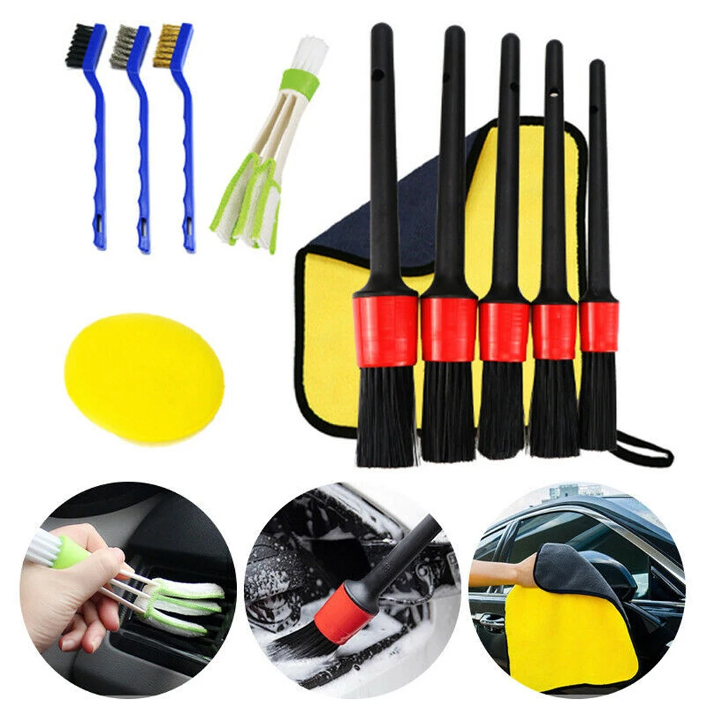 

100% Brand New Car Cleaning Kit Automotive Tools Wheel Gap Boar Hair High Quality PP Useful 20/22.5/23/23/23cm