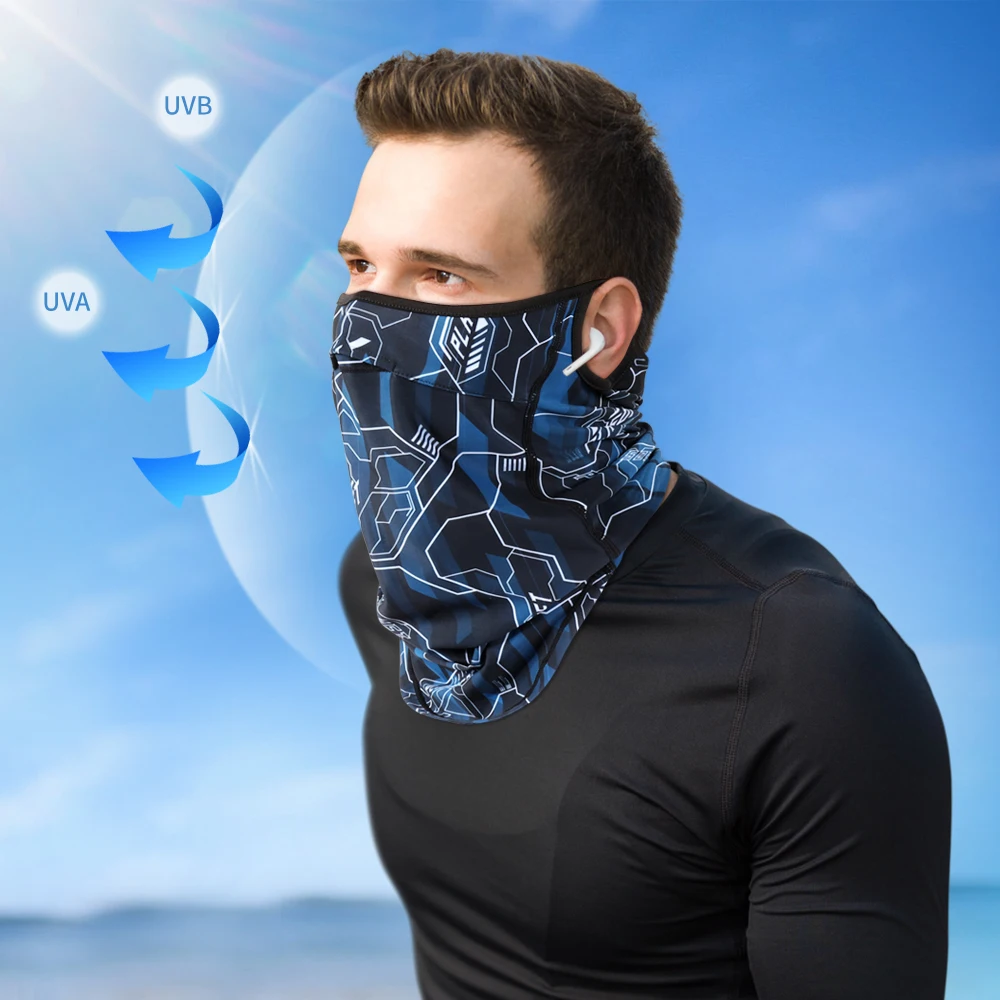 Cache-nez Tube respirant pour hommes, cache-cou, cache-nez, Protection UV,  cyclisme en plein air, pêche, masque facial, été