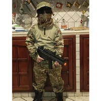 Uniforme tactique pour garçons, ensembles de vêtements de chasse, combinaisons de Camouflage Airsoft pour enfants, entraînement de randonnée en plein air Parent-enfant 6