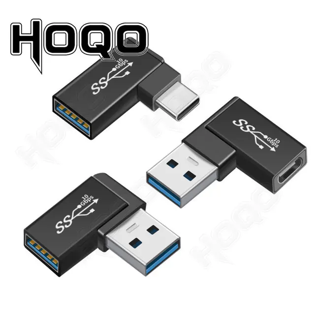 Hoqo metal shell USB C Adapter OTG 10Gbps Data Transfer USB to Type-C Charging Converter For Smartphone Macbook Air Pro Laptop
