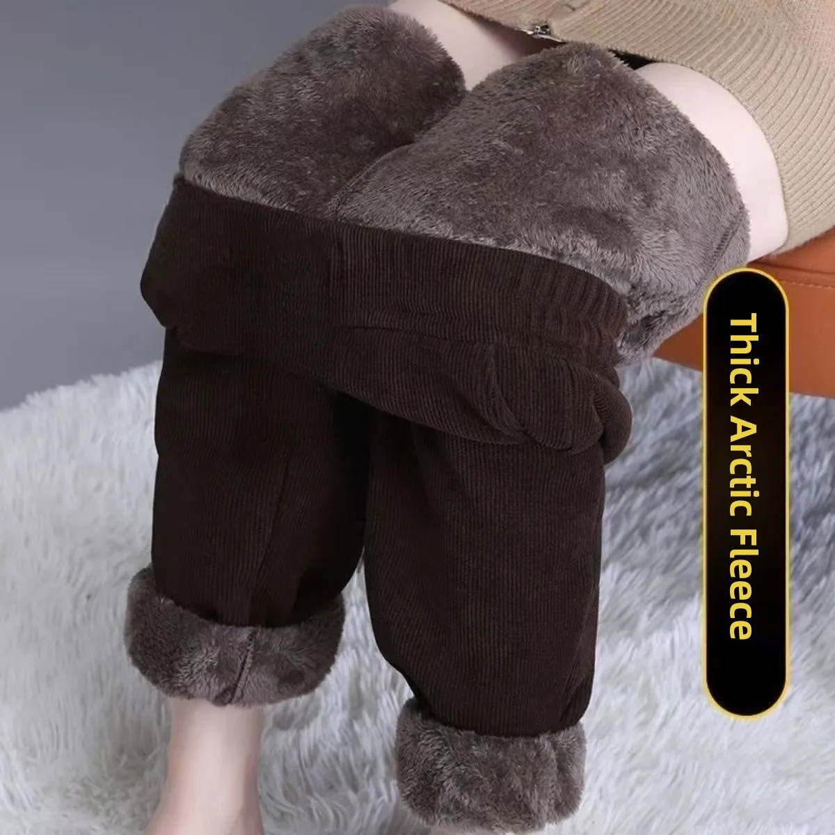 Silver fox velvet harem coffee [added velvet and thickened]