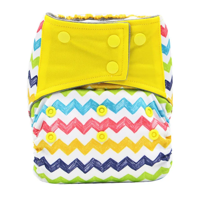 

All In One Baby Cloth Diaper With Insert Sewn Waterproof PUL Microfleece Reusable Baby Diapers Ecological Washable Nappy Cover