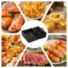 2pcs/Set Silicone Air Fryer Mat AirFryer Baking Pan Mold Reusable Oven Baking Tray Pad Non-stick Tray Air Fryer Accessories 6