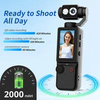 Lenovo 4K HD WiFi Sports Wearable Camera Autofocus High Pixel Portable Pocket Cam Long Battery Life For Motorcycle And Vlogging 5