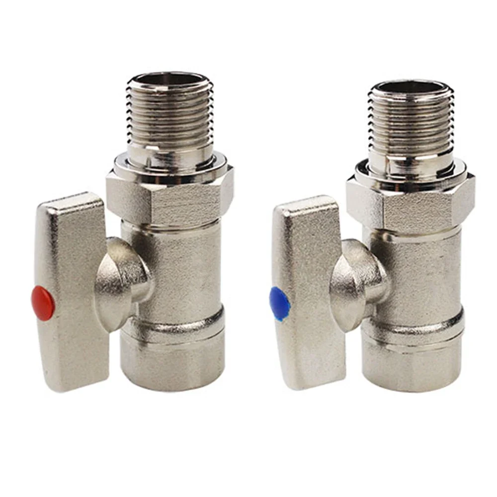Full Copper 4 points Large Flow Thickening Inner And Outer Wire Live Connection Ball Valve Heating Through Switch Ball Valve