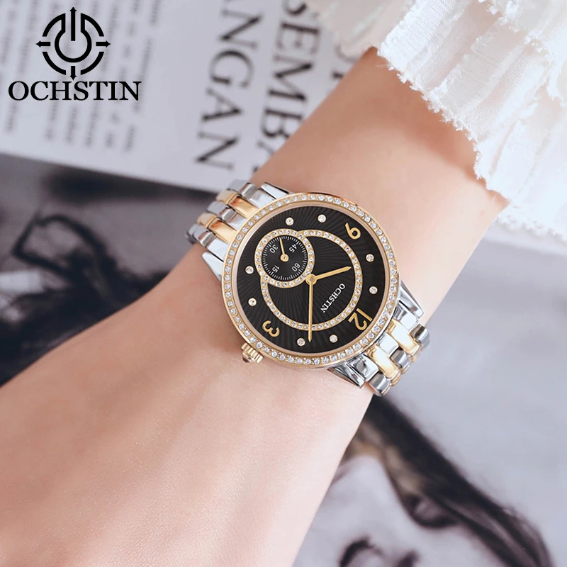 OCHSTIN Hot Model 2024 Urban Beauty Series Casual Fashion Japanese Quartz Movement Waterproof Wristwatch Quartz Watch