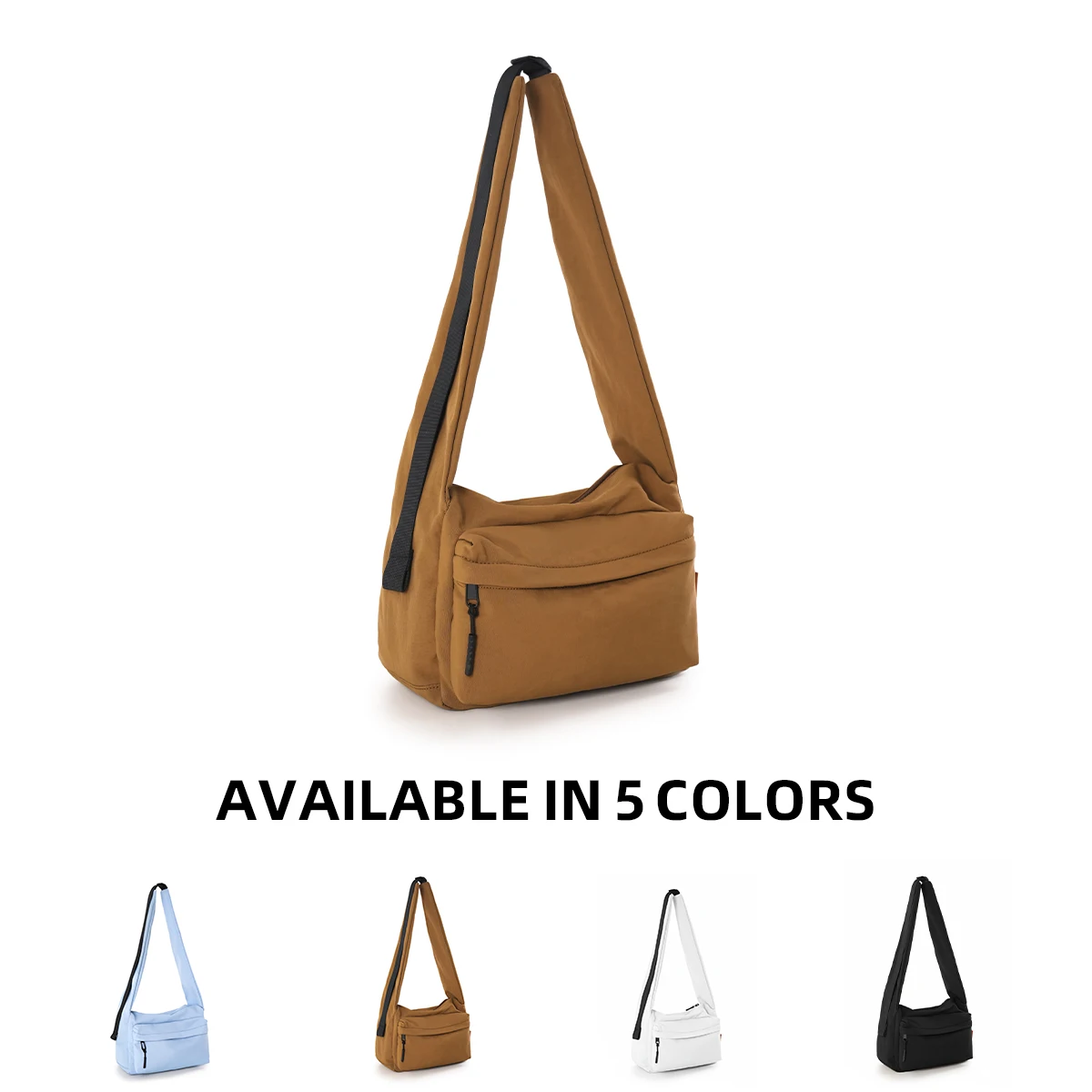 Crossbody Bag for Men, Large Capacity Student Canvas Shoulder Bag, Chest Bag, Commuting Cycling Waist Bag, Mobile Phone Bag, Portable Small Shoulder Bag