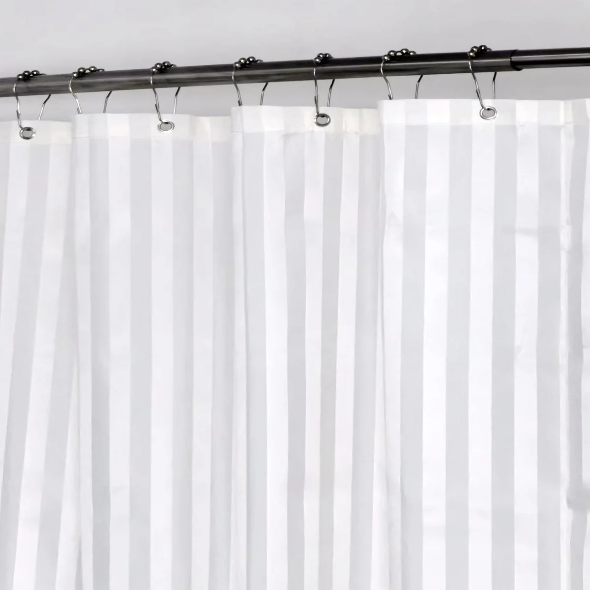 มิงเฮผ้าม่านอาบน้ำ,ผ้าซาตินลายผ้าคุณภาพโรงแรม,ผ้าม่านอาบน้ำในห้องน้ำล้างทำความสะอาดได้ถ่วงน้ำหนักโพลีเอสเตอร์ 100% 1