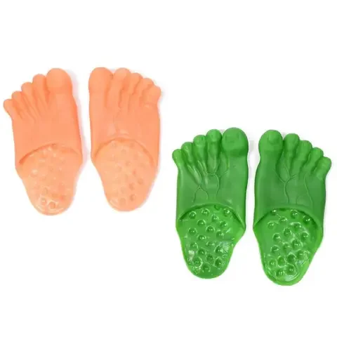 

Halloween Party Supplies Funny Toe Slippers Hulk Vinyl Slippers Simulation Barefoot Shoes Tricky-Spoof Slippers Potato Shoes
