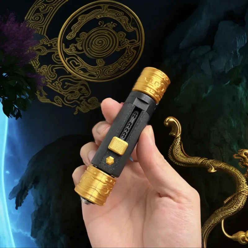 3D Print Black Myth Golden Cudgel Fidget Spinner Multi playability Slider Ratchet Gyro Rotating Push Block EDC Decompression Toy