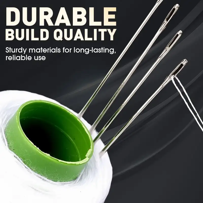 37-Piece Sewing Tool Kit - Portable Needle Threader, Hand Needles, Thread, Thimbles & Repair Supplies