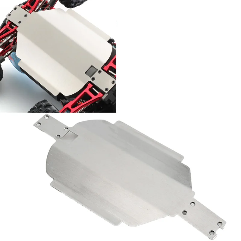 

Stainless Steel Skid Plate Chassis Armor Gearbox Protector For MJX 16208 16207 16209 16210V3 1/16 RC Car Upgrade Accessories