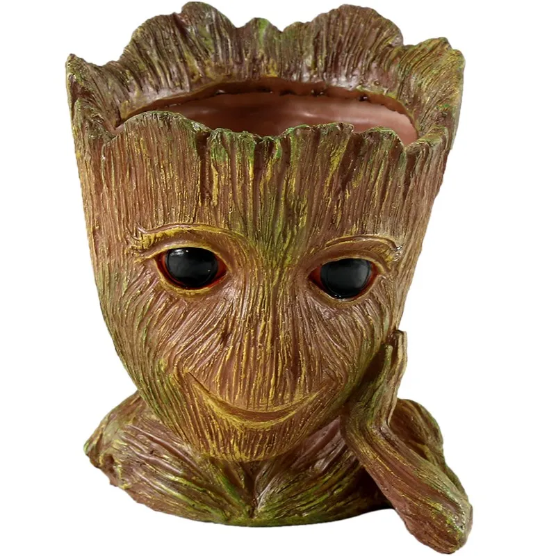 

Полимерный цветочный горшок, Мультяшные животные, статуя, суккуленты, растения, домашний магазин, настольное индивидуальное украшение