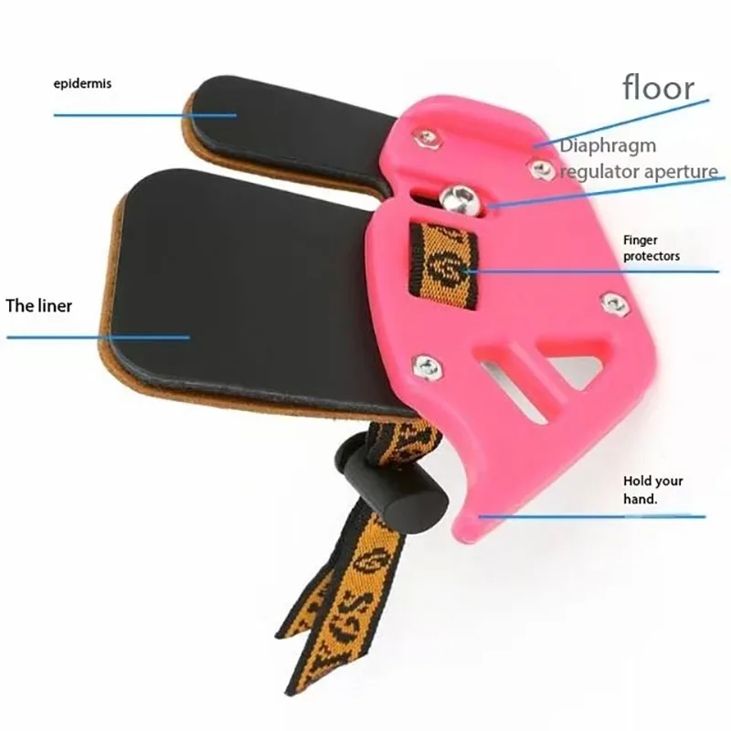 Cowhide cheek and finger guards, beautiful hunting, reverse bending, straight drawing, archery, cheek and finger guards