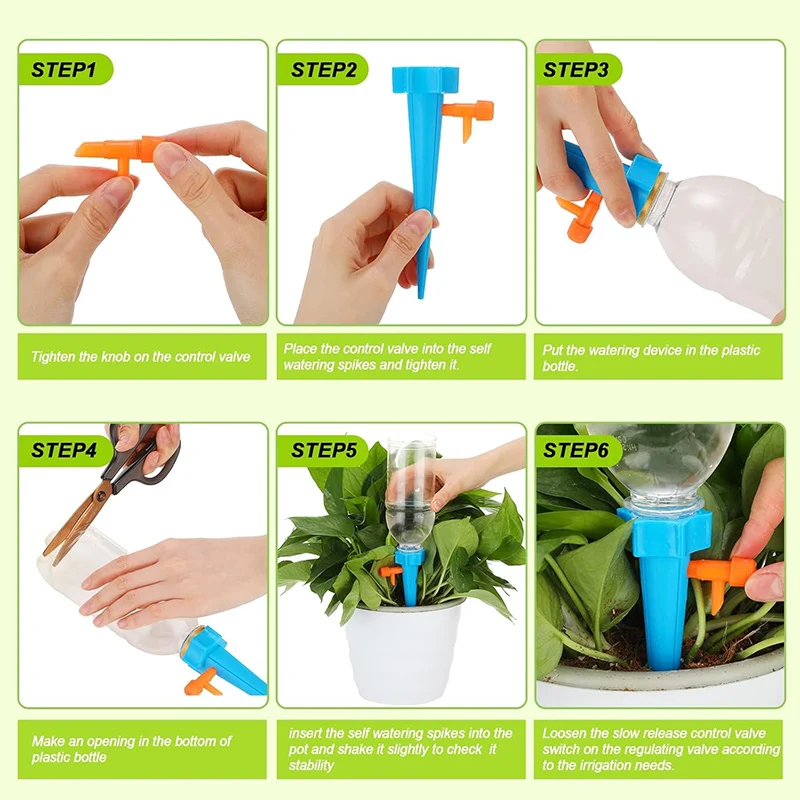 Self Watering Insert Spikes Device Automatic Water Control System Slow Release Valve Volume Drip Irrigation Control System plants irrigation kits,plant waterer,drip irrigation spike,drip irrigation,drip irrigation stakes