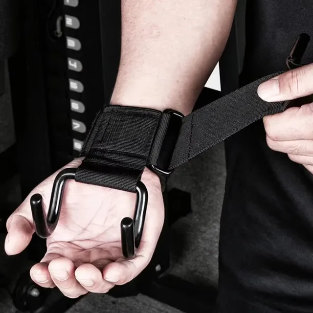 Pull-up Wrist Support Hook Grip Hook Trainer, Adjustable Wrist Hook Exercise Gloves, Fitness Non-Slip Wrist Grip Hook Gloves 5