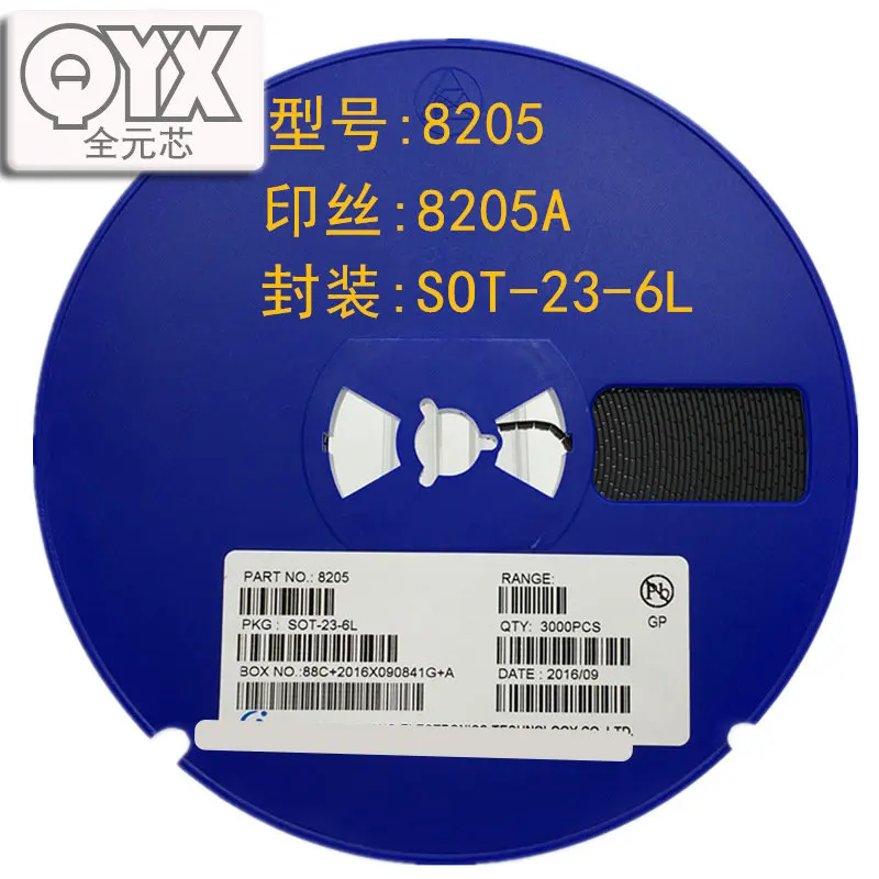 

1000PCS/LOT 8205A SC8205S FS8205 SOT23-6 N-channel MOS dual field effect transistor lithium battery protection chip