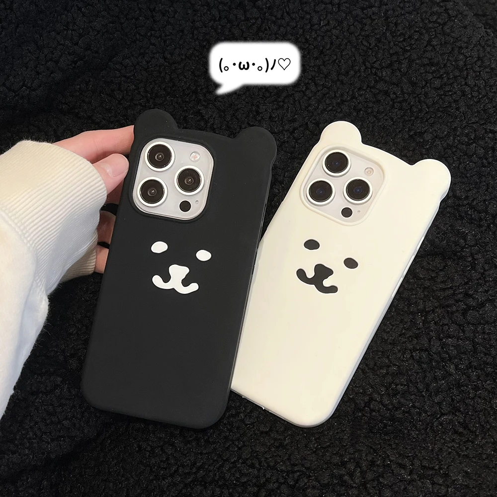Funny 3D Cartoon Nagano Bear Soft Silicone Phone Case