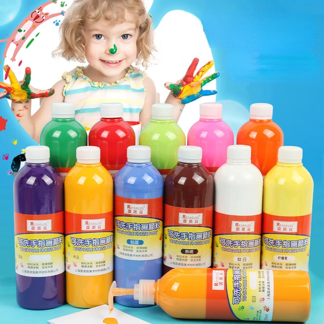 6/12 Colors 60ml Finger Painting Set Children's Gouache Washable Paint Safe  Non-toxic Creative Painting Supplies - AliExpress