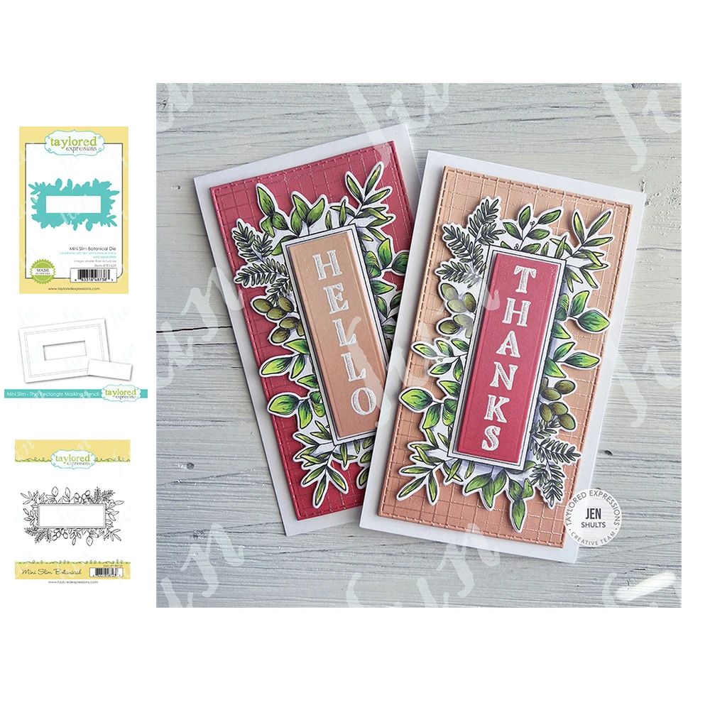 

Mini Slim Botanical Background Decor Metal Cutting Dies Stamps Stencil Set Diy Scrapbooking Paper Crafts Coloring Embossing Mold