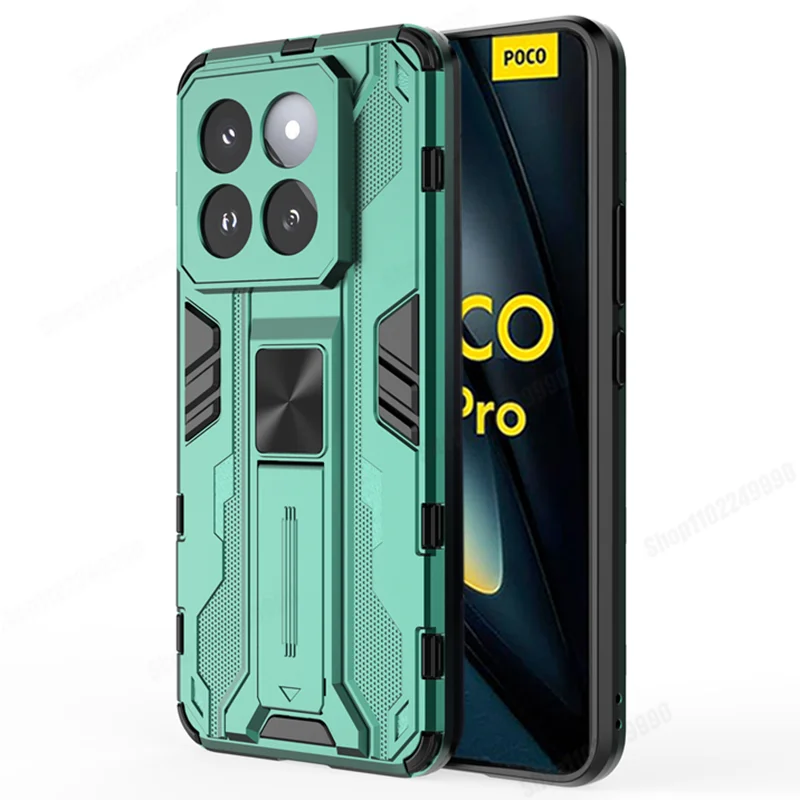 Shockproof Armor Magnetic Phone Case with Hard Holder