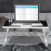 Laptop Bed Tray Table, Height Angle Adjustable Laptop Bed Stand, Portable Lap Desk with Foldable Legs, Foldable Lap Tablet Table 6