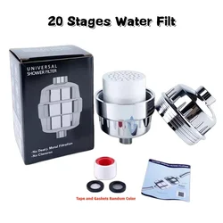 Advanced 20-Stage Shower Water Purification Filter and Skin Soother (20 Stages Filt)