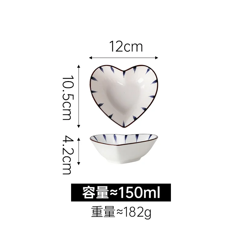 일본의 창조적 인 3 그리드 식사 접시 가정용 세라믹 조미료 접시 수프 그릇 야채 접시 아침 식사 접시 세트