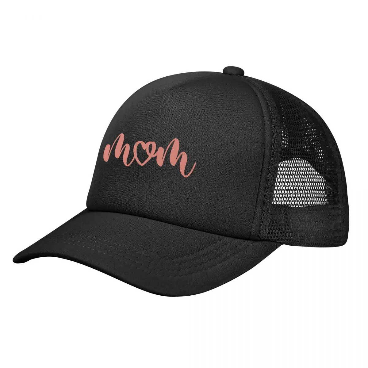 

“Mom” Heart Design Baseball Cap Beach Ball Cap Women's Golf Clothing Men's