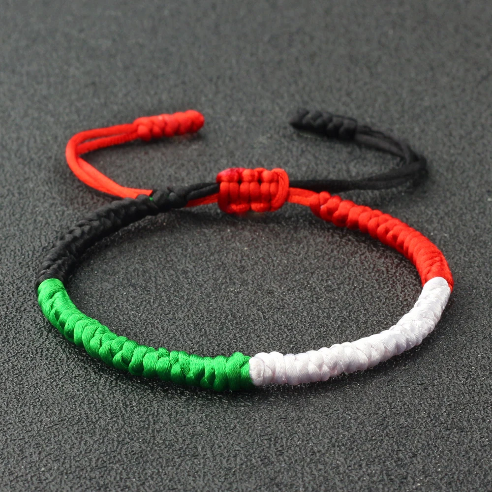 32 Styles National Flag Braided Bracelet Woven Rope Adjustable Rope Bangles Country State Jewelry bracelet jewelry