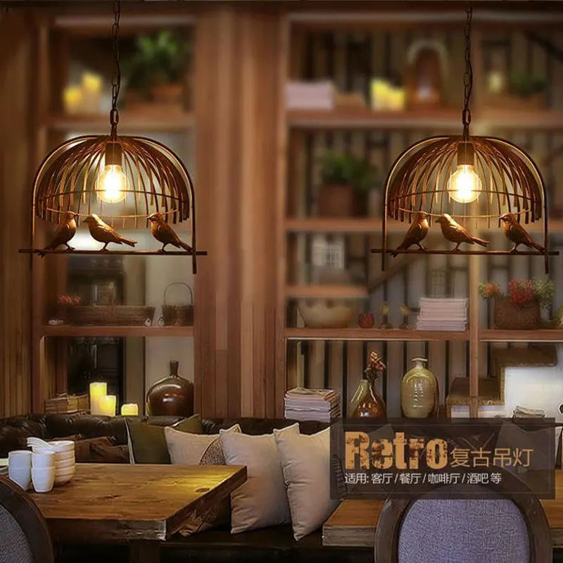 Bird Lights Pendant Lamp Chandelier DropLight For Bedroom Dining Room Kitchen Restaurant Cafe