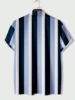 Men's Shirt Soft Comfortable Short Sleeve Shirt Summer Hawaiian Shirt Lines Fashion Design Men's Clothing Extra Large Size 6