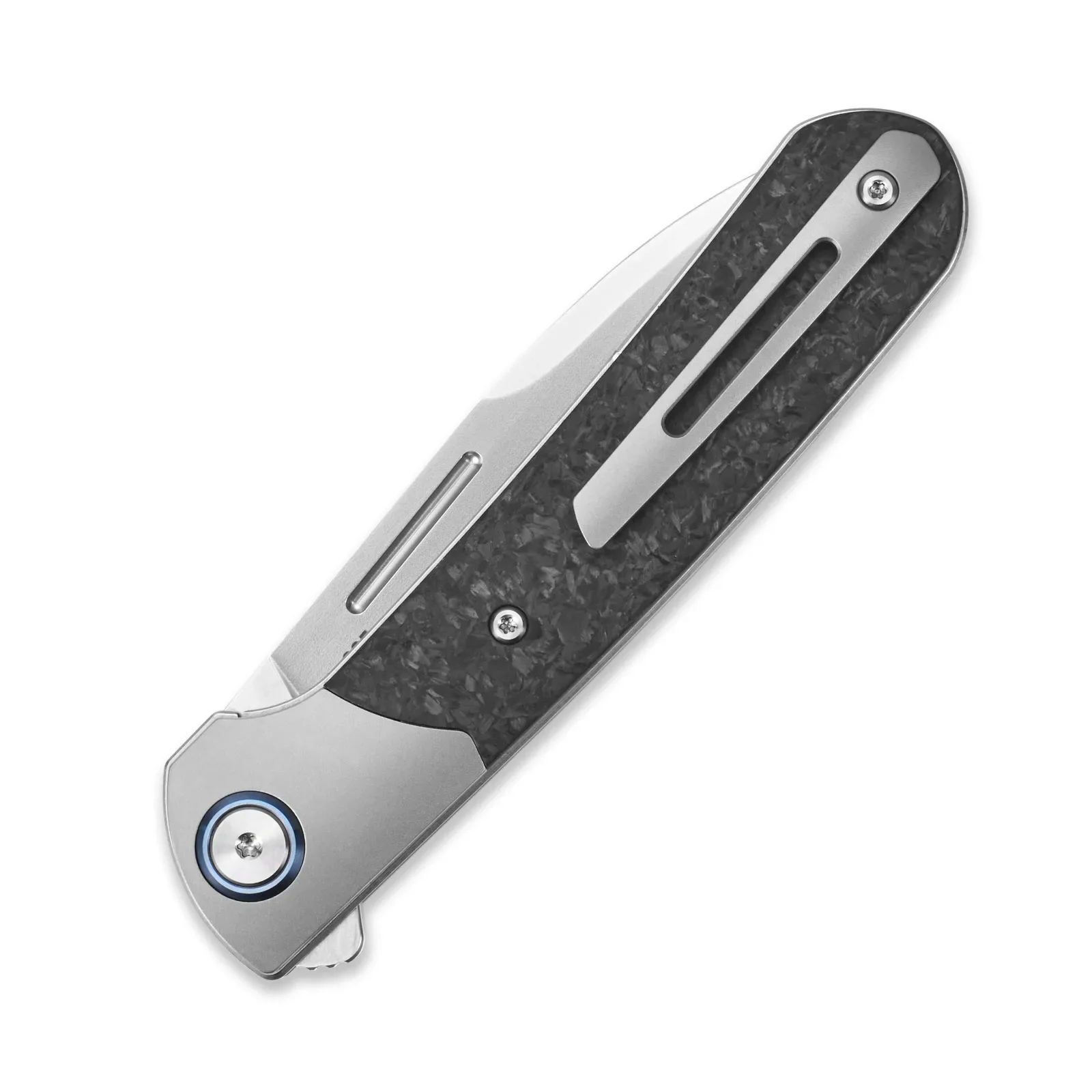 Sitivien ST995 Folding Pocket Knife M390 Steel Blade Titanium Carbon Fiber Handle EDC Tool Knifes for Camping Work Collection 5